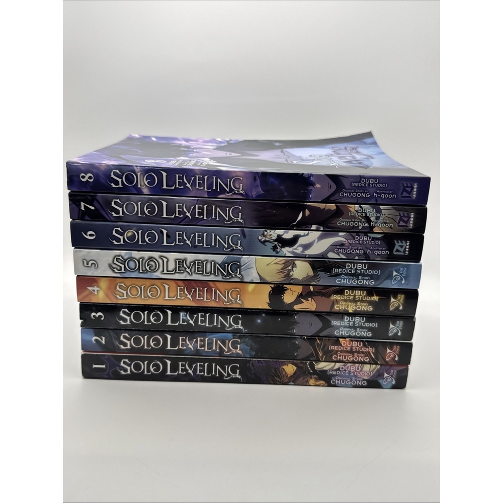 Yen Press Solo Leveling Vol 1-8 Set English Softcover Graphic Novels